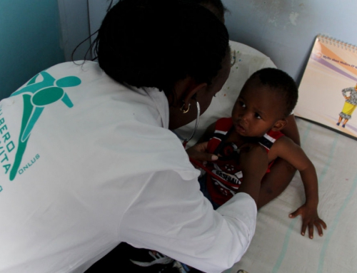 A clinic for mothers and children in the slums of Kenya
